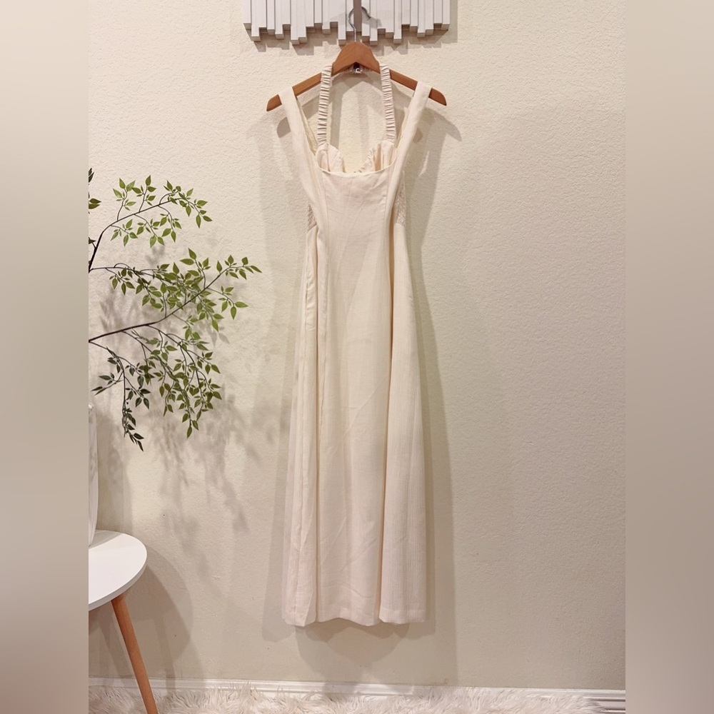 Sovere Naya Midi Dress Vanilla Marle Size Small NWT